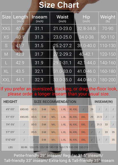 Workout Leggings Womens No Front Seam Straight Leggings 29"/ 31.5"/ 33"/ 35" High Waist Buttery Eddiy Gym Yoga Pants