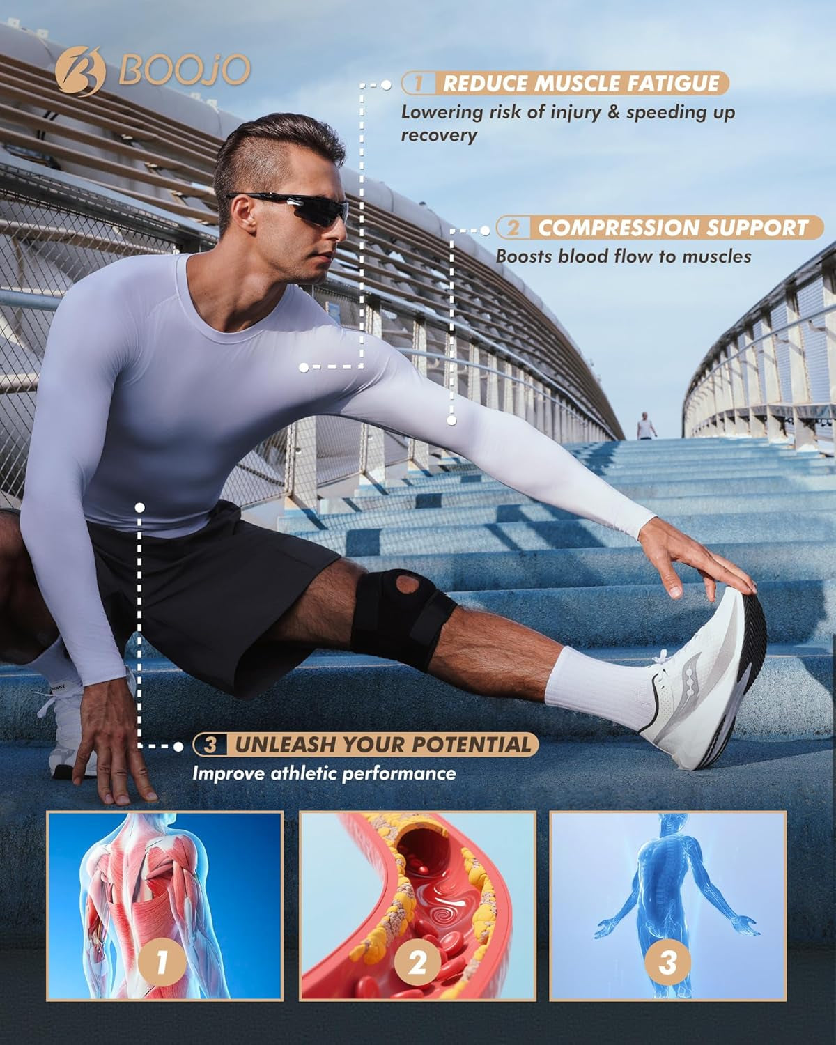 5 Pack Long Sleeve Compression Shirts for Men - Black Quick Dry Workout Base Layer Undershirt Top for Athletic Gym Running